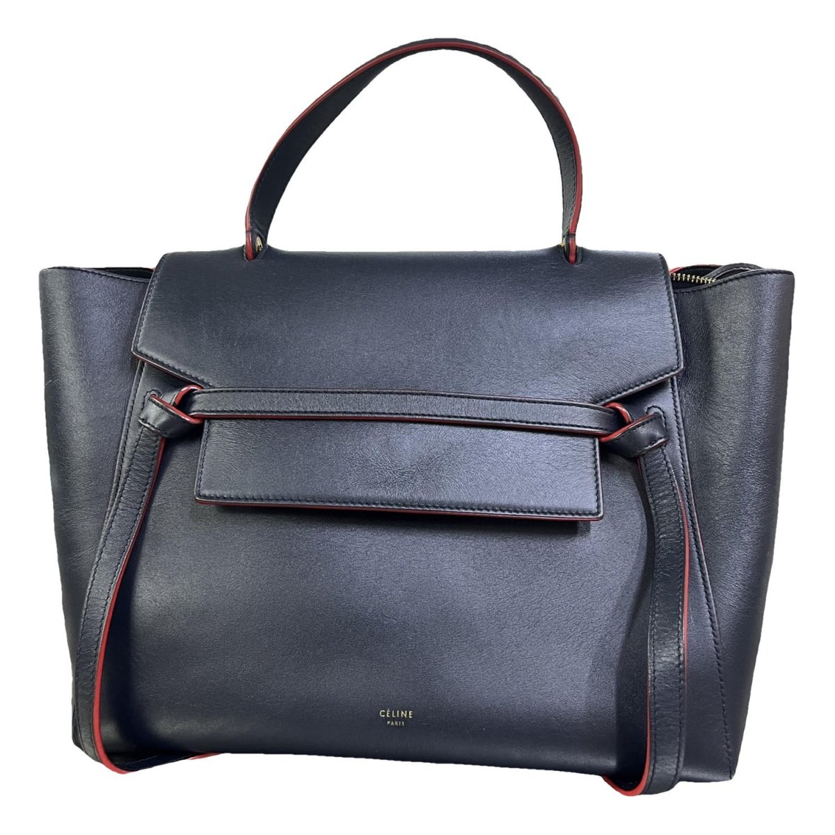 Belt leather handbag