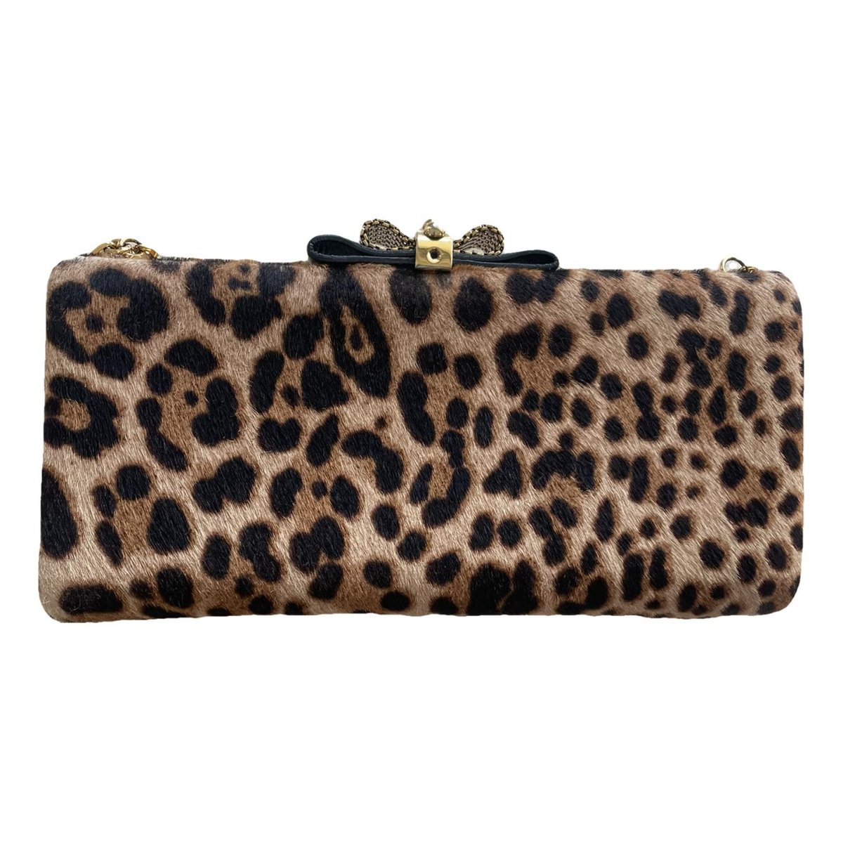 Sweet Charity pony-style calfskin clutch bag