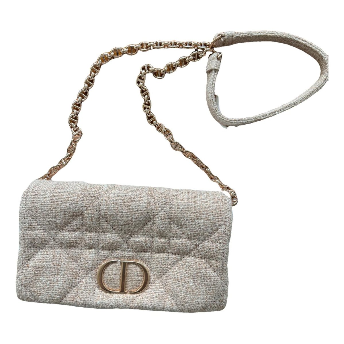 Dior Caro tweed handbag