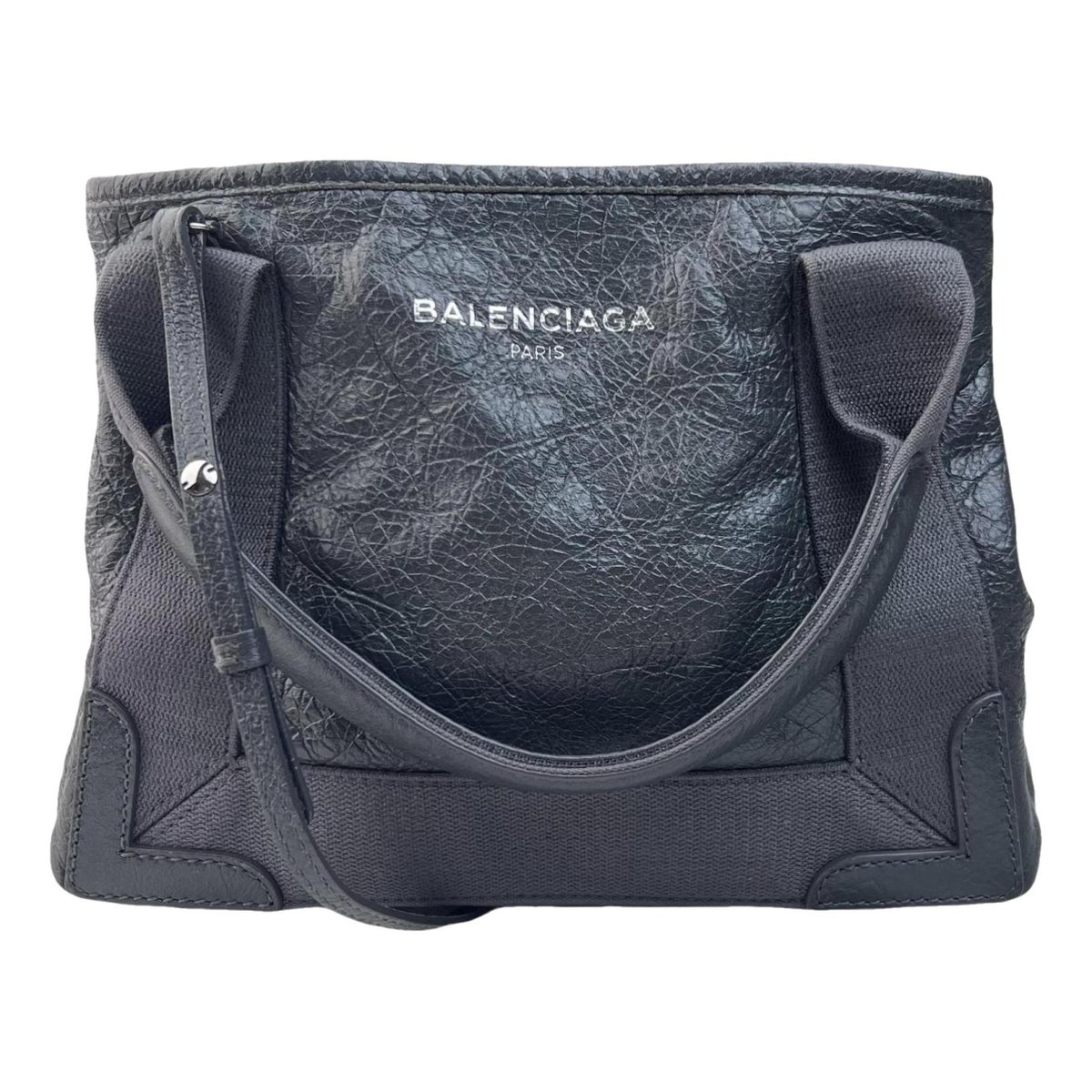 Hardware leather handbag