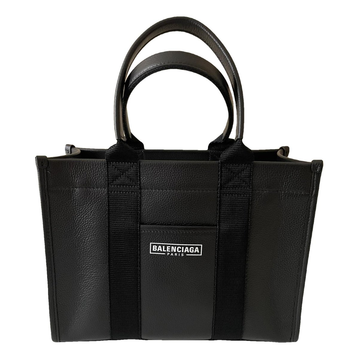 Hardware leather handbag