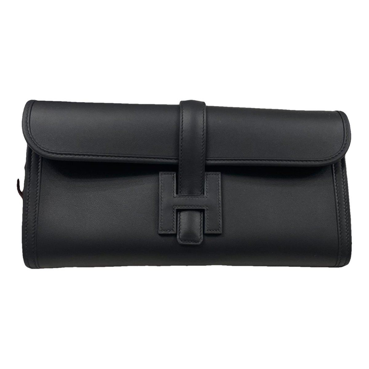 Jige leather clutch bag