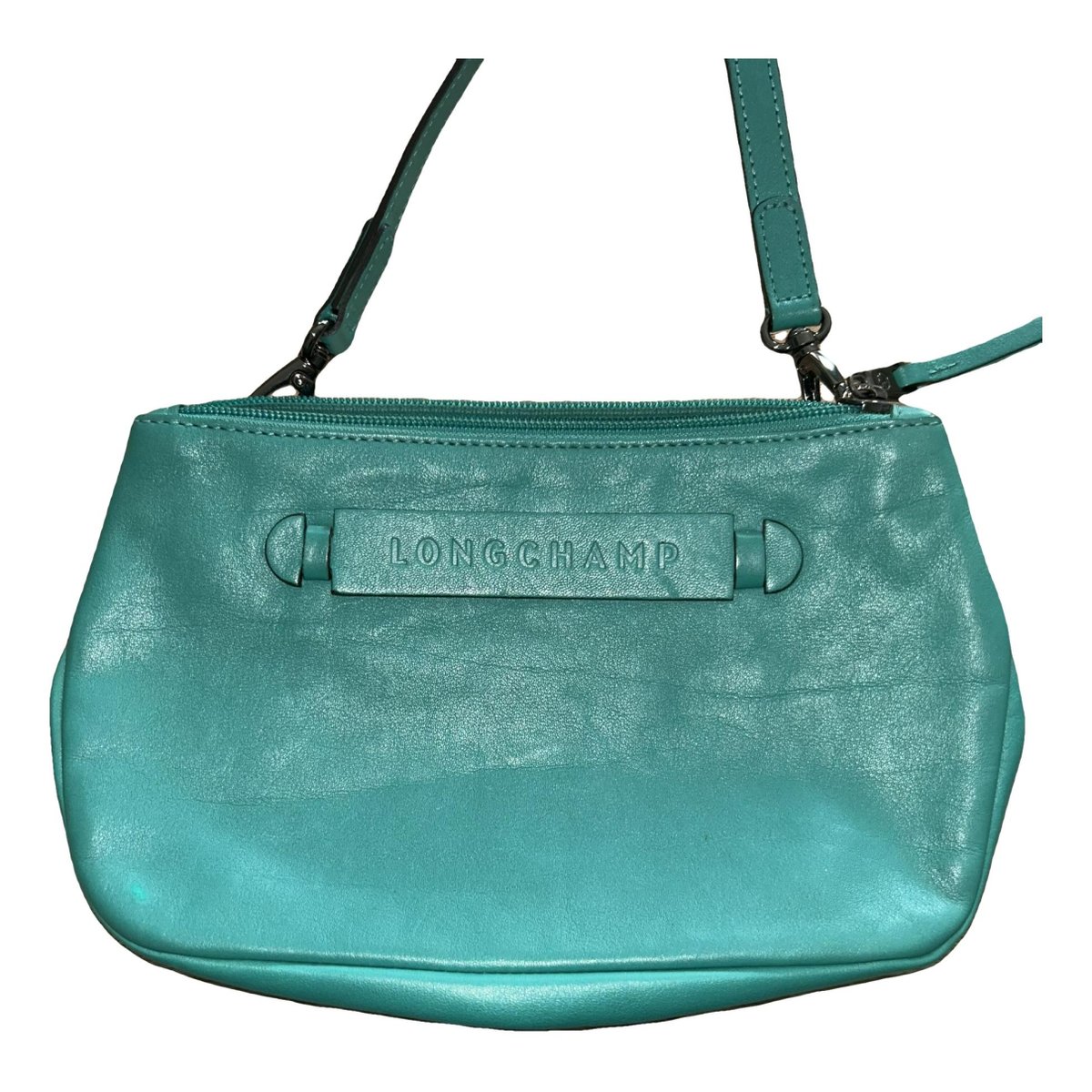 3D leather crossbody bag