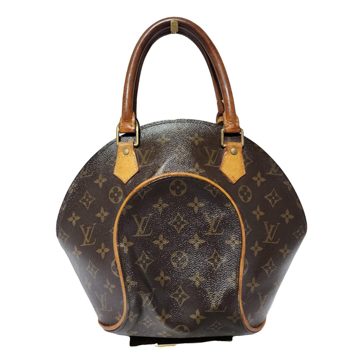 Ellipse leather handbag