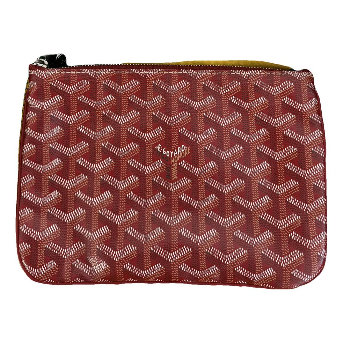 Sénat leather clutch bag