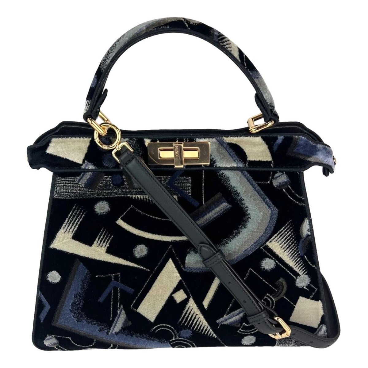 Peekaboo IseeU velvet satchel