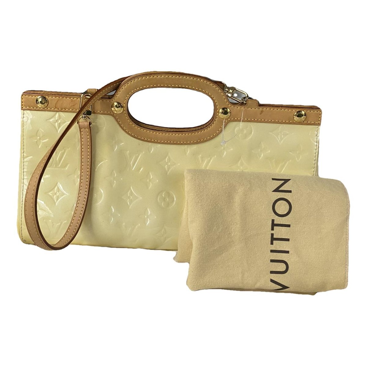 Roxbury patent leather handbag