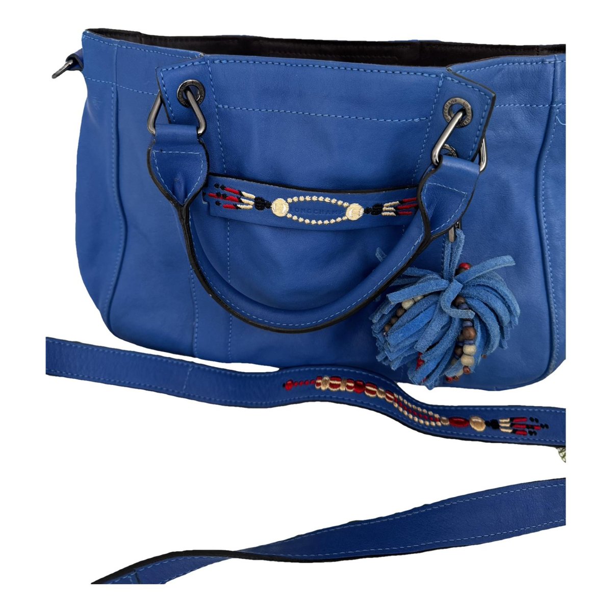 3D leather crossbody bag
