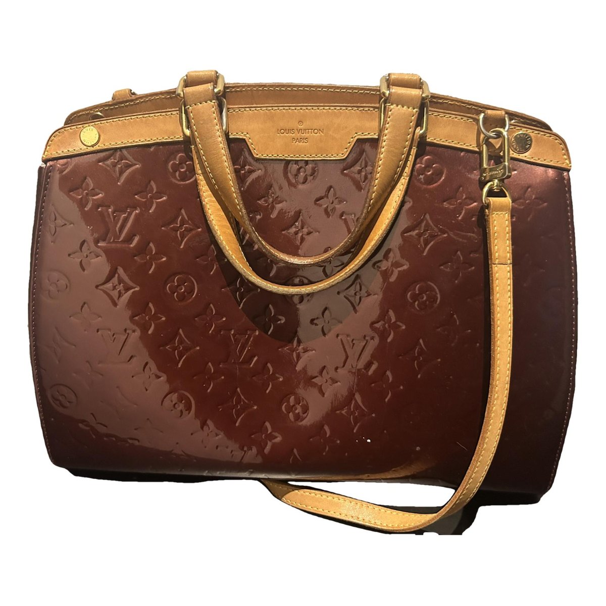 Bréa patent leather handbag