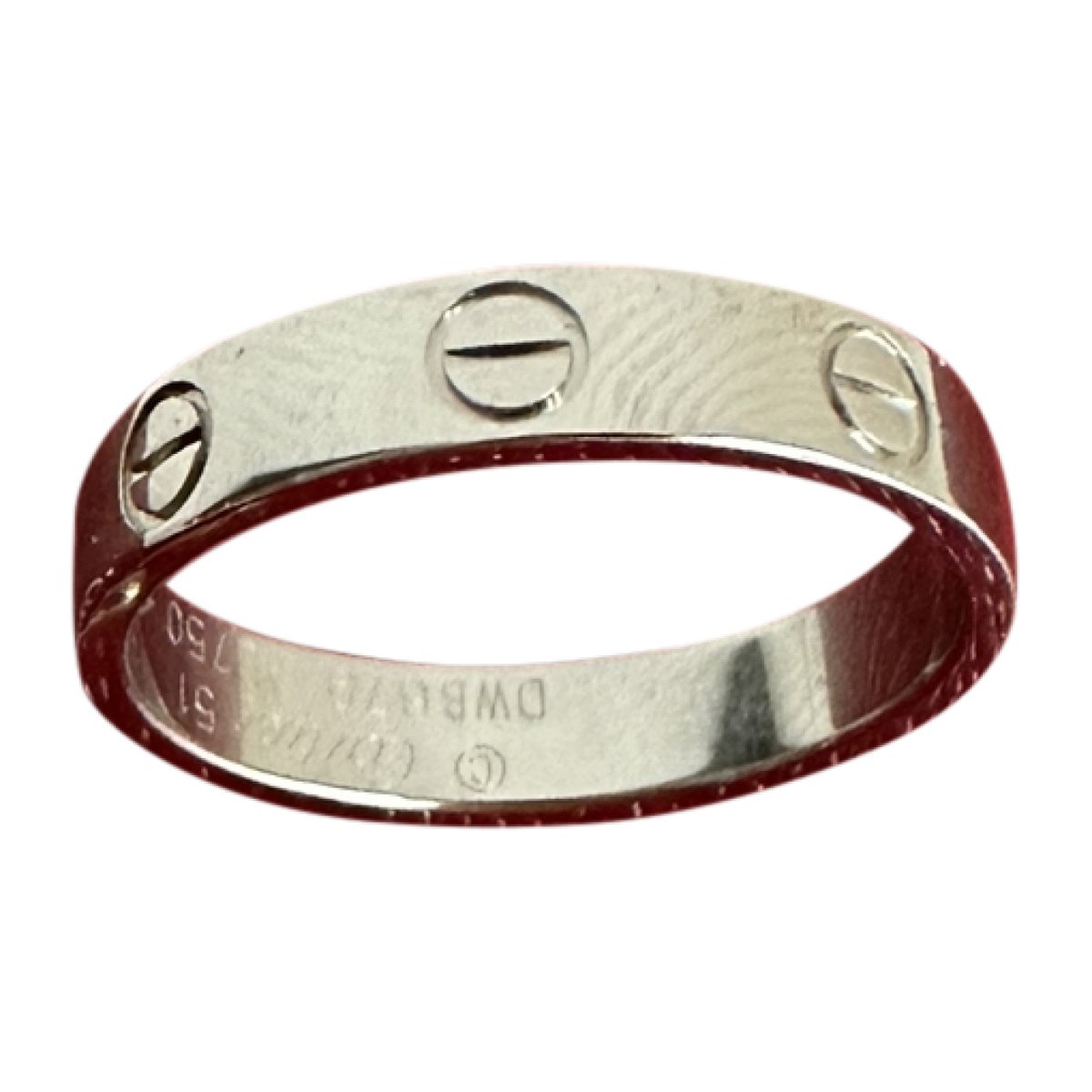Love white gold ring