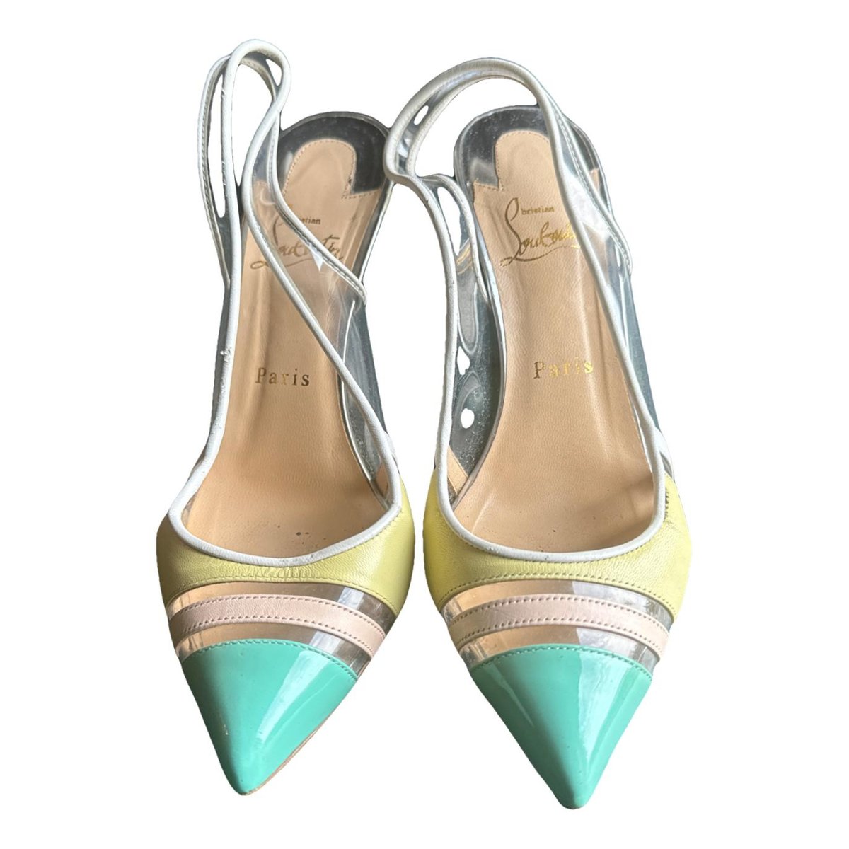 Degrastrass leather heels
