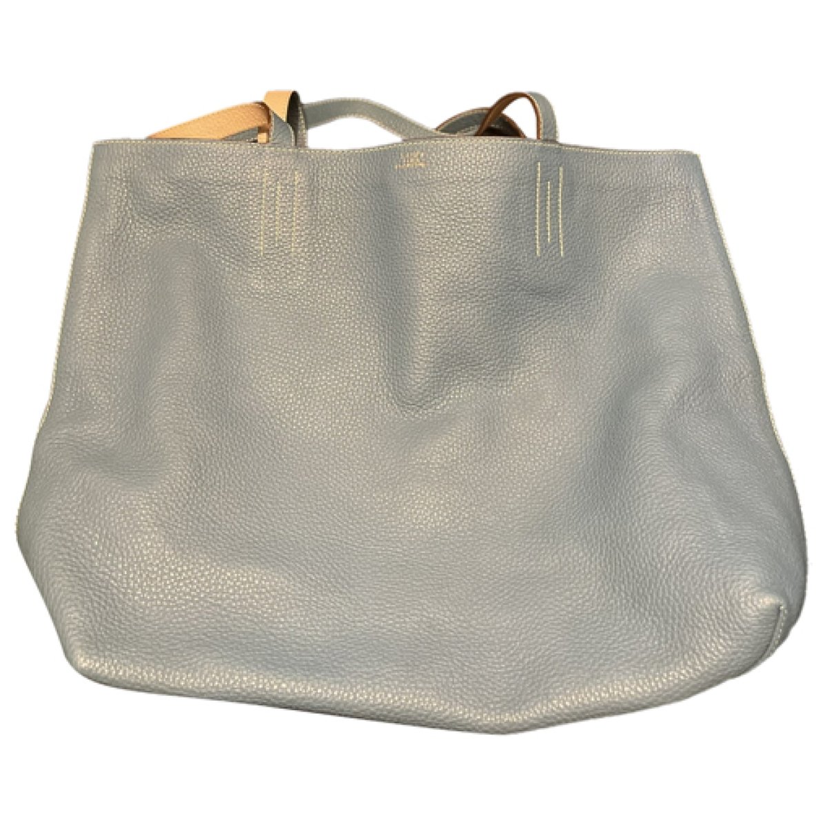 Double sens leather tote