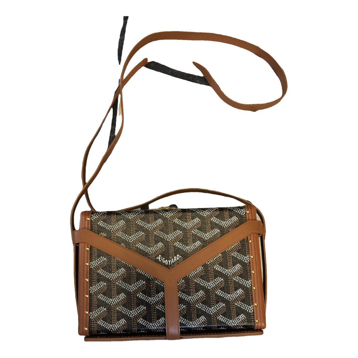 Minaudiere Goyardine leather crossbody bag