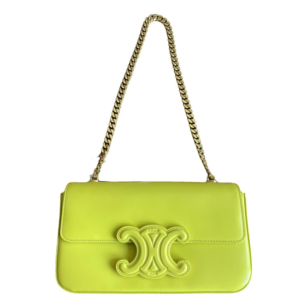Triomphe chain leather crossbody bag