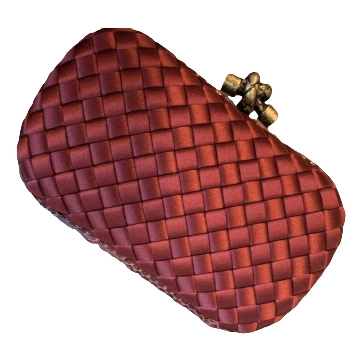 Knot silk handbag