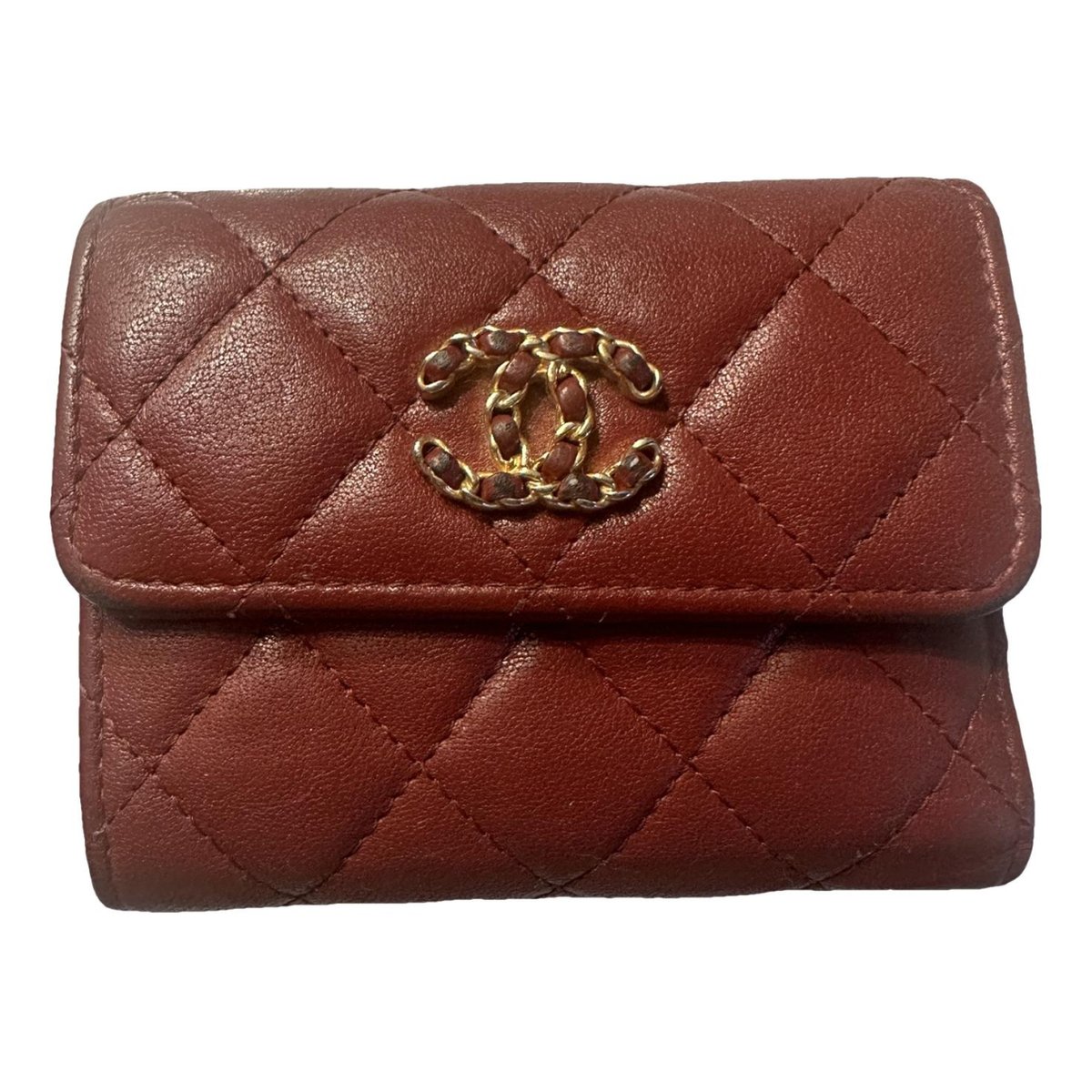 Chanel 19 leather wallet