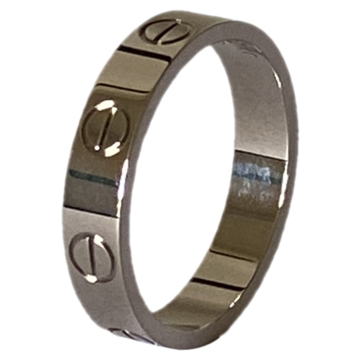 Love white gold ring