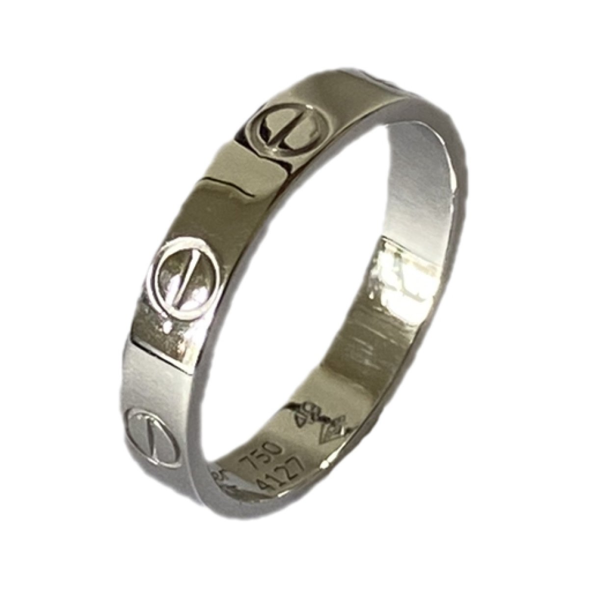 Love white gold ring