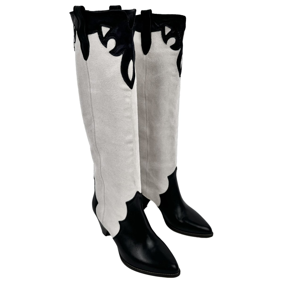 Duoni leather western boots