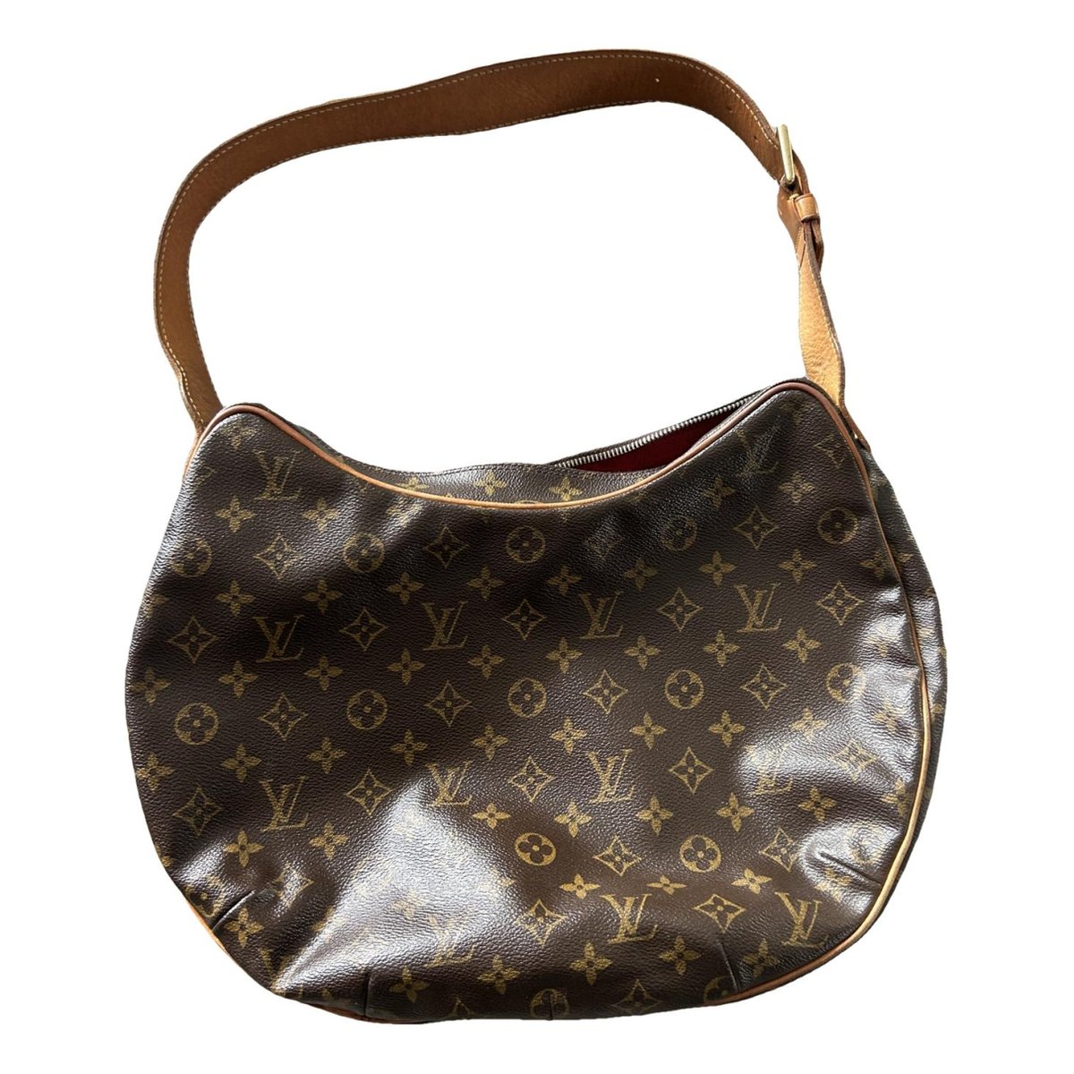 Croissant leather handbag