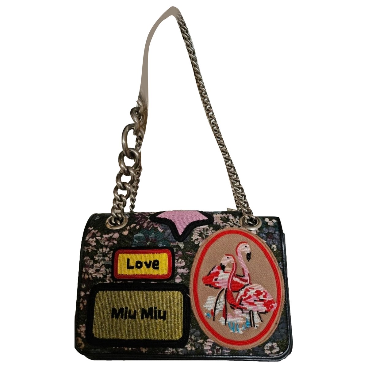 Miu Club leather handbag