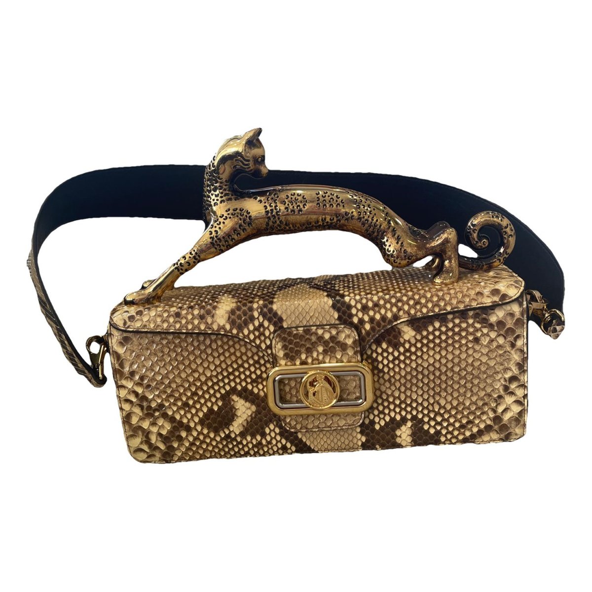 Pencil Chat leather clutch bag