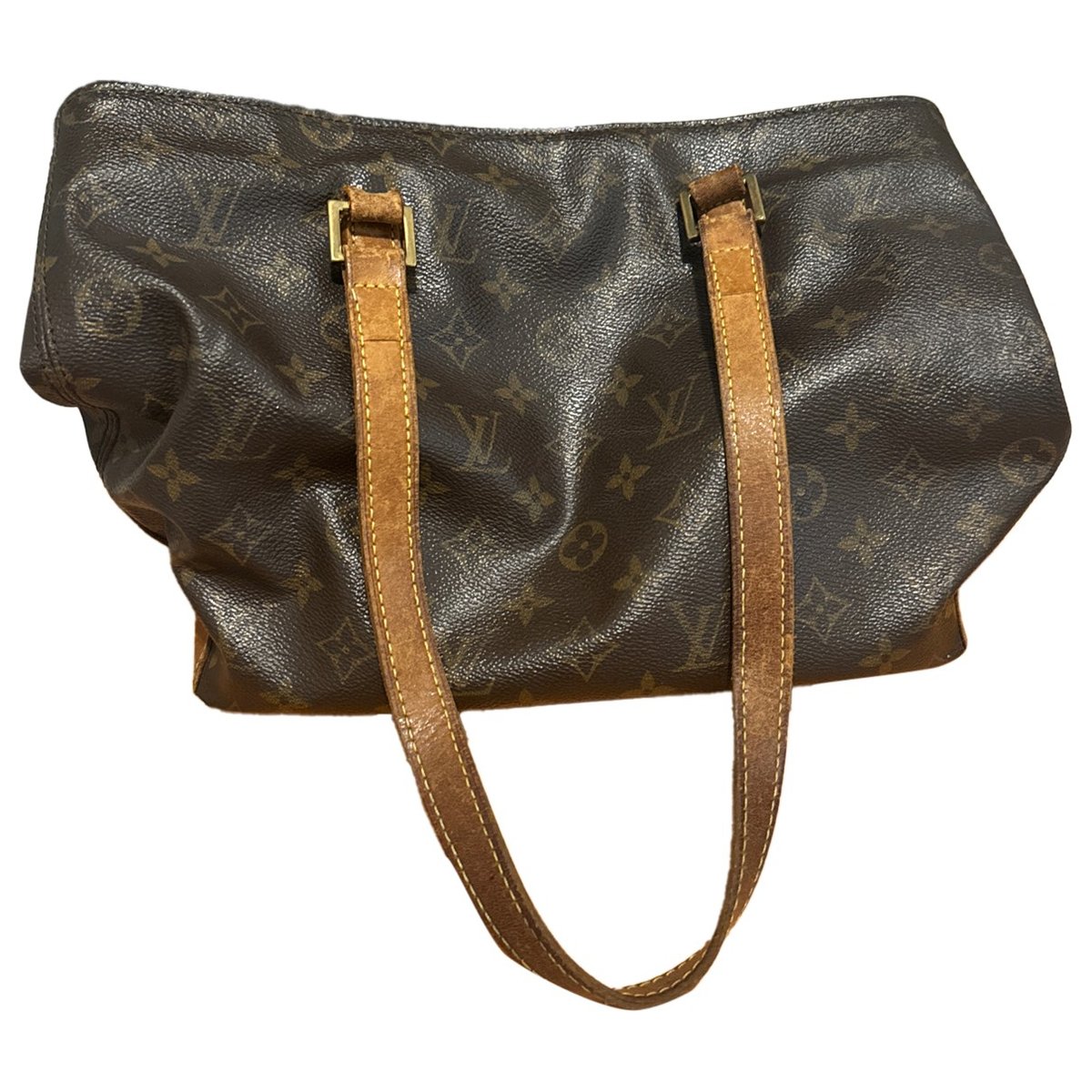 Piano leather tote