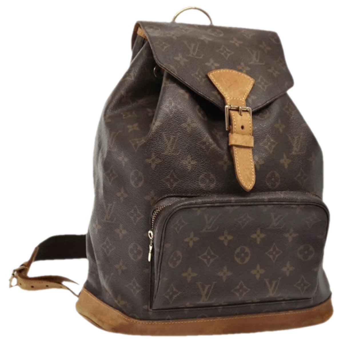 Montsouris Vintage leather backpack