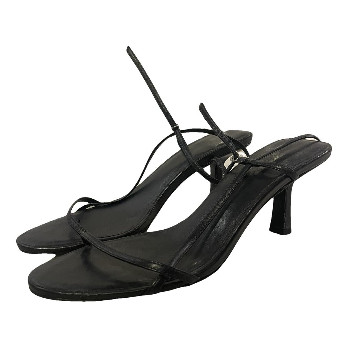 Bare leather heels