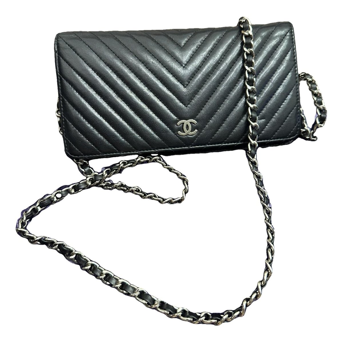 Trendy CC Wallet on Chain leather crossbody bag