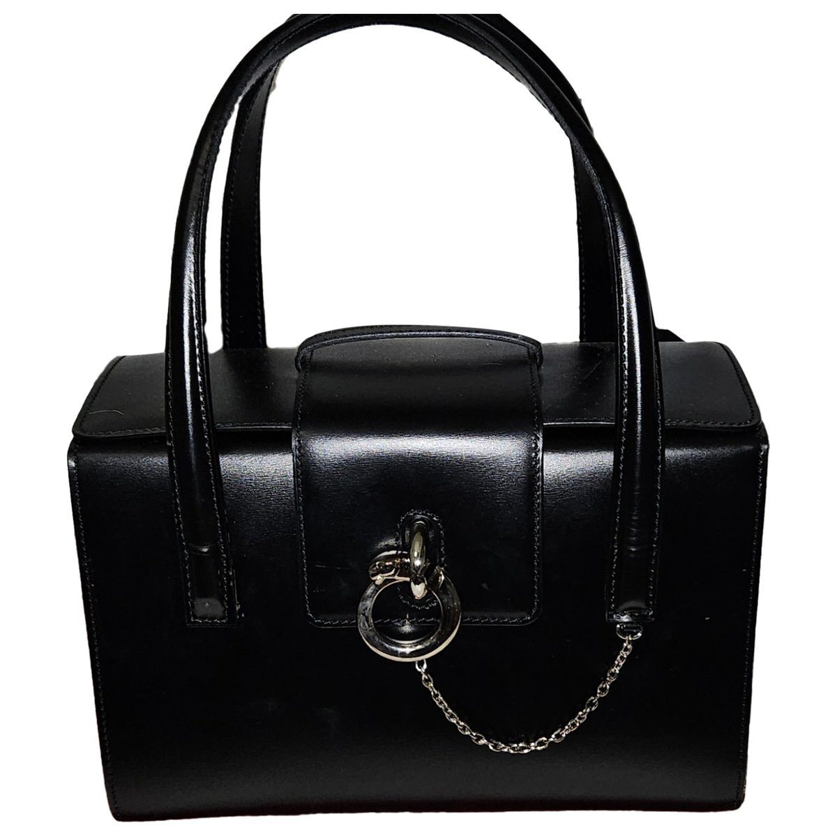 Panthère leather handbag
