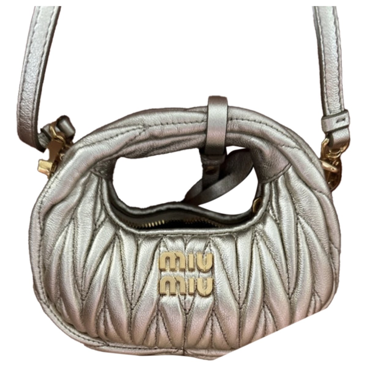 Miu Wander leather handbag