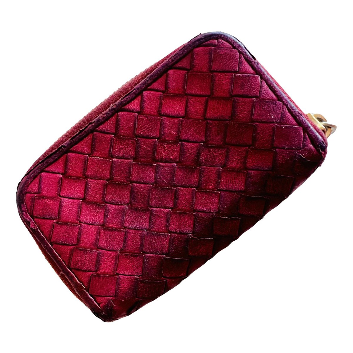 Intrecciato leather wallet