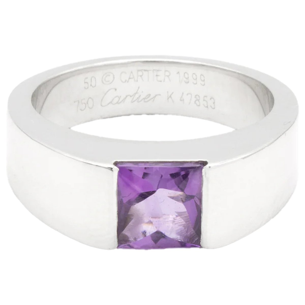 Tank white gold ring