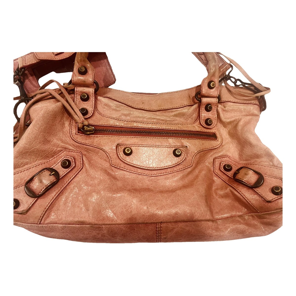 First leather handbag