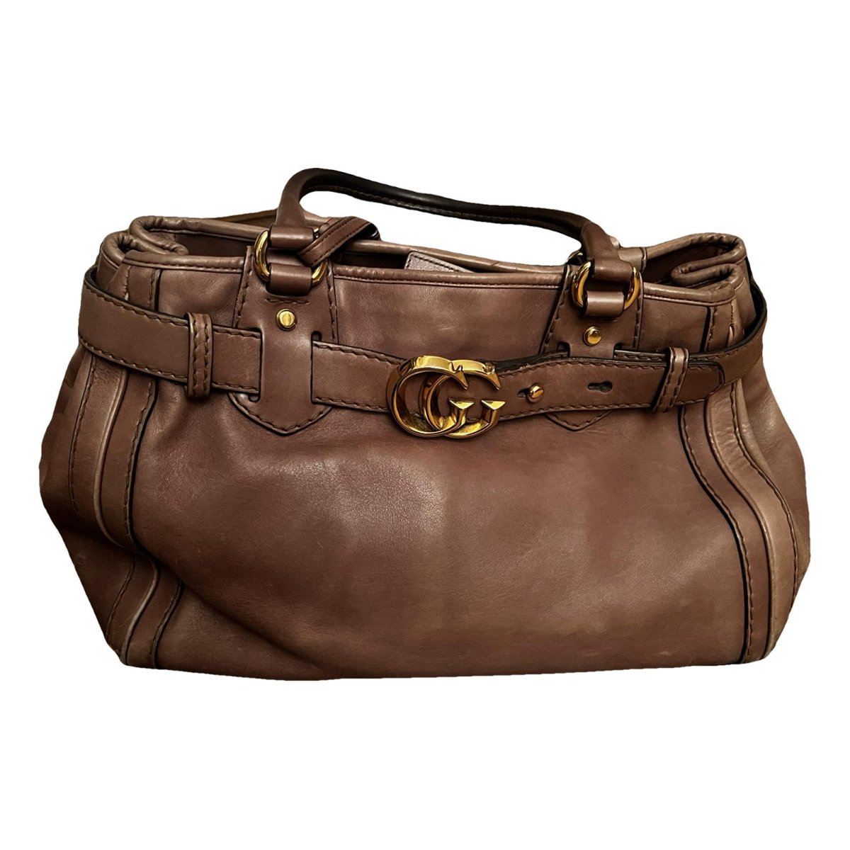 GG Running leather handbag
