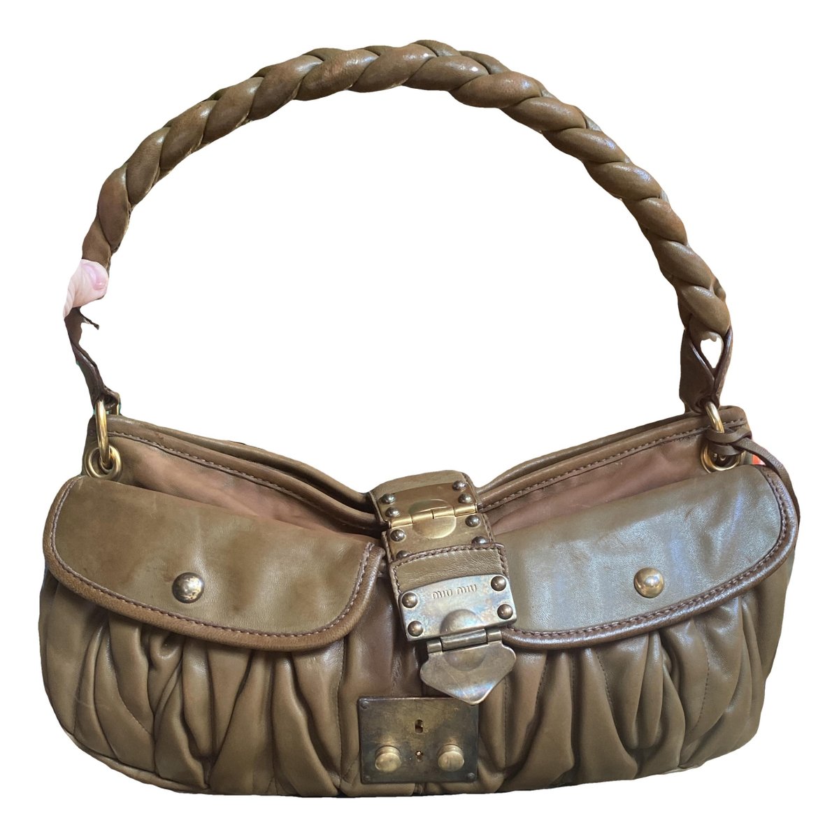 Miu Wander leather handbag