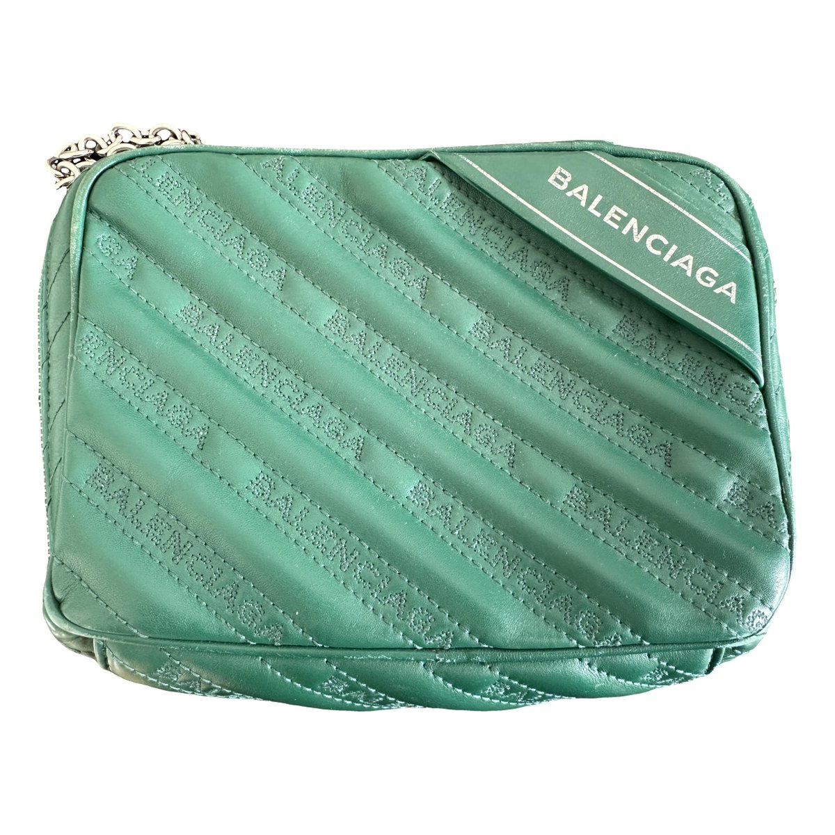 Camera leather crossbody bag