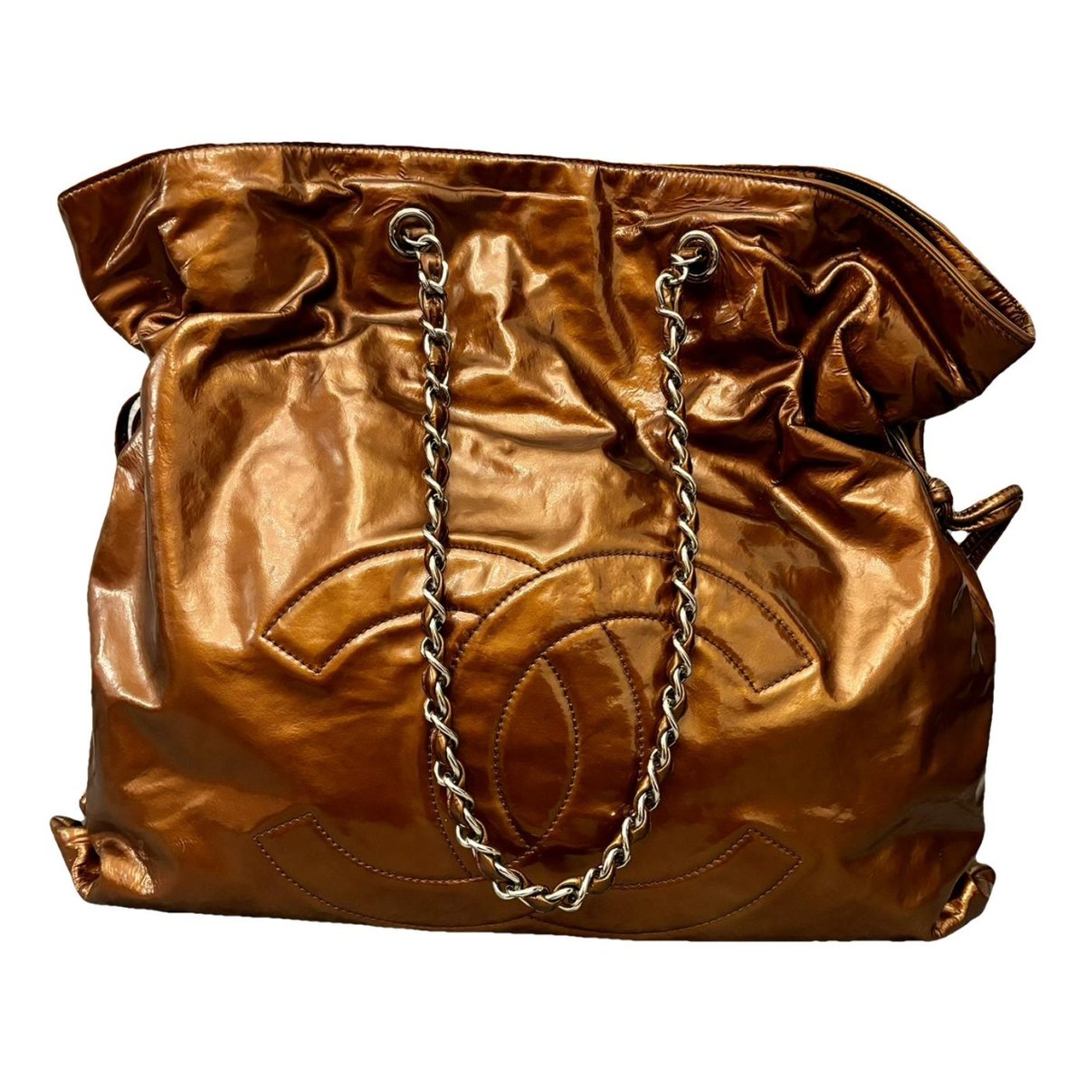 Gabrielle patent leather crossbody bag