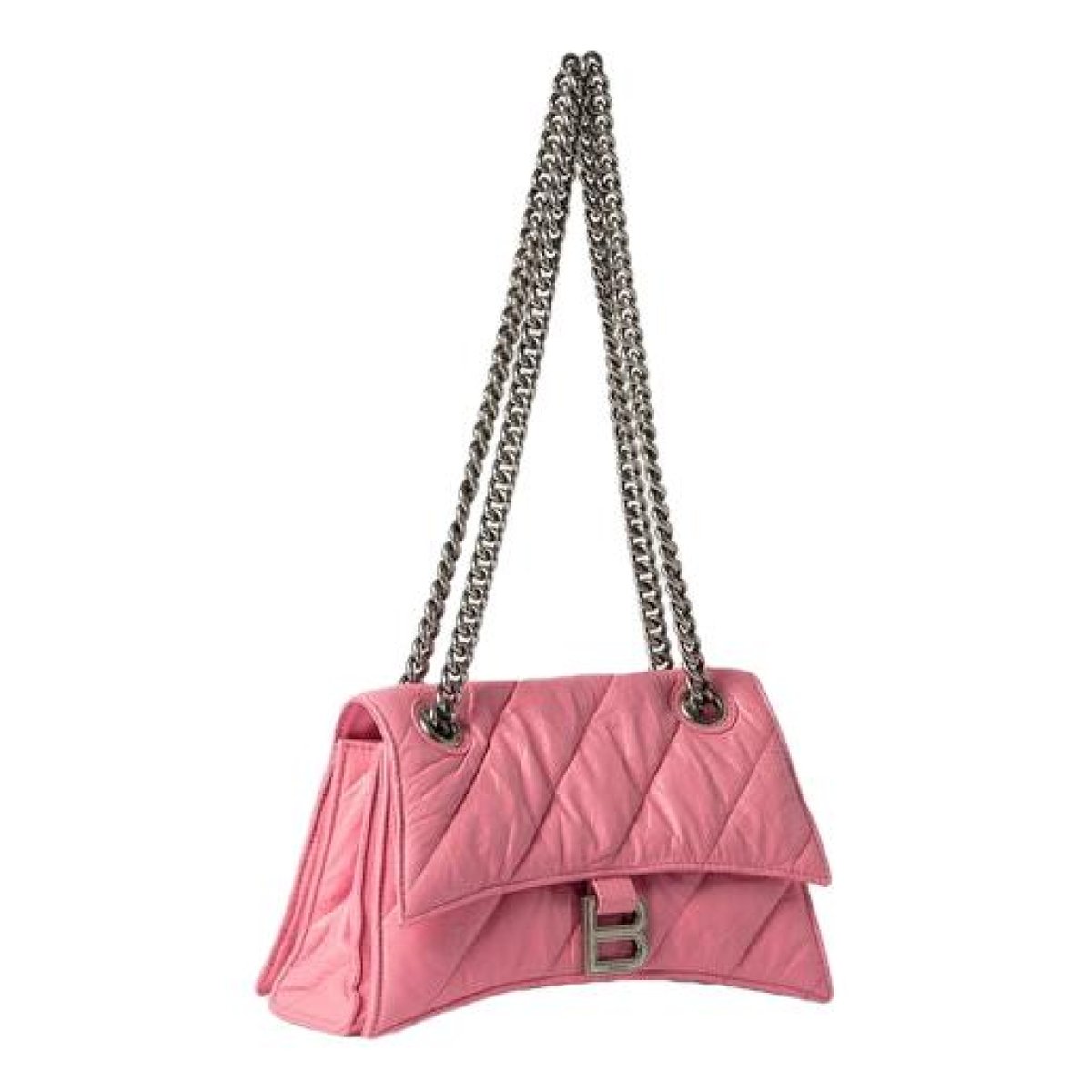 Crush leather handbag
