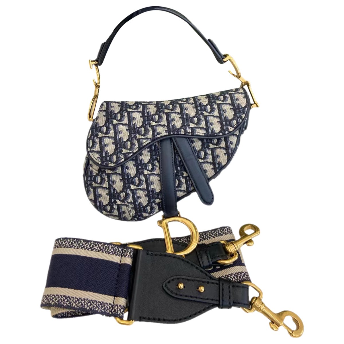 Saddle leather handbag