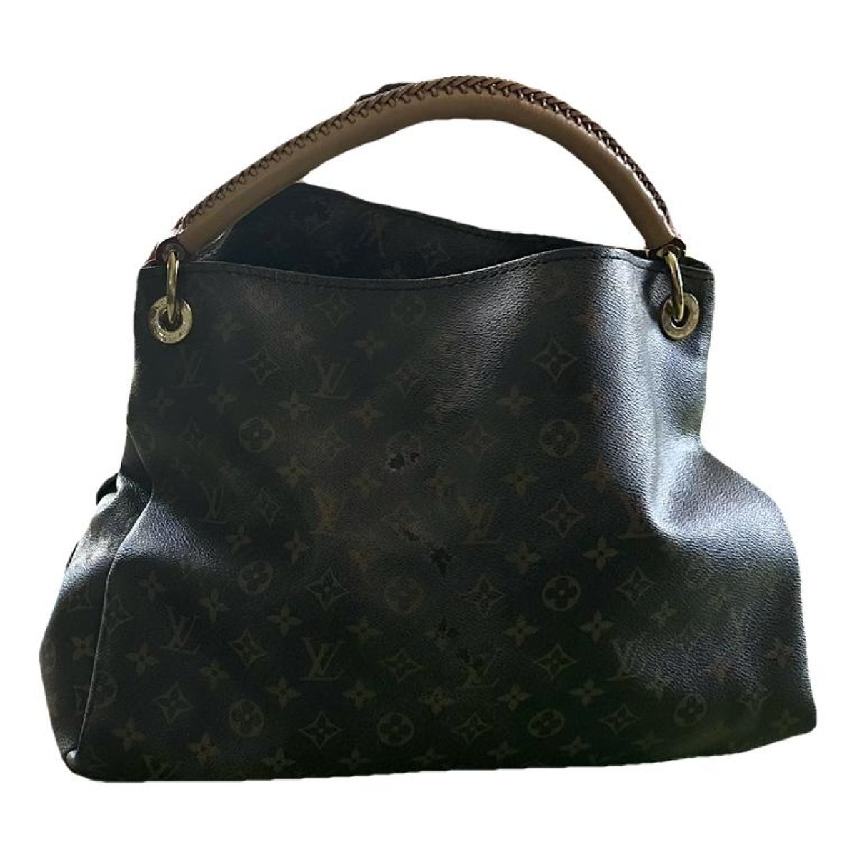 Artsy leather handbag