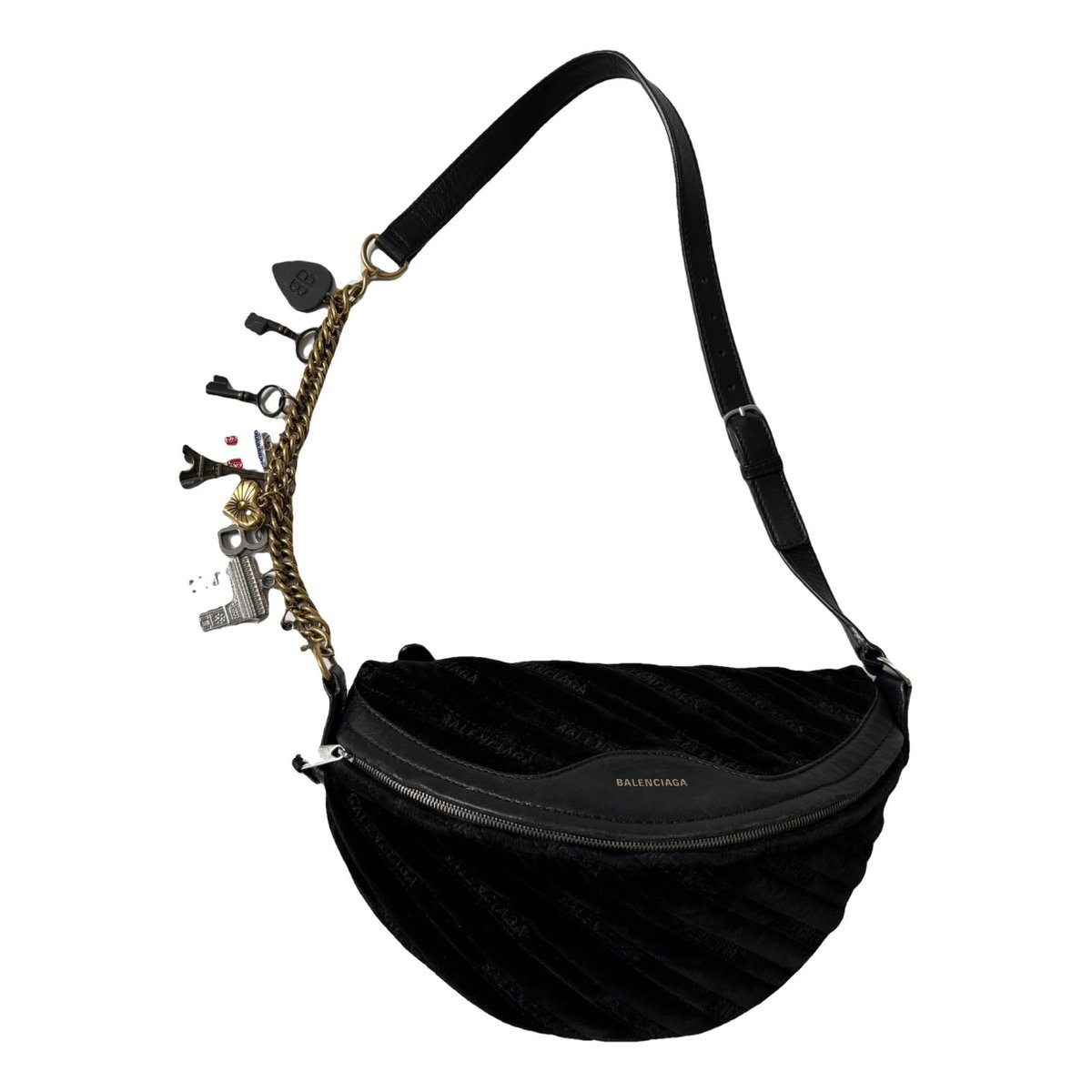 Souvenir XS velvet crossbody bag