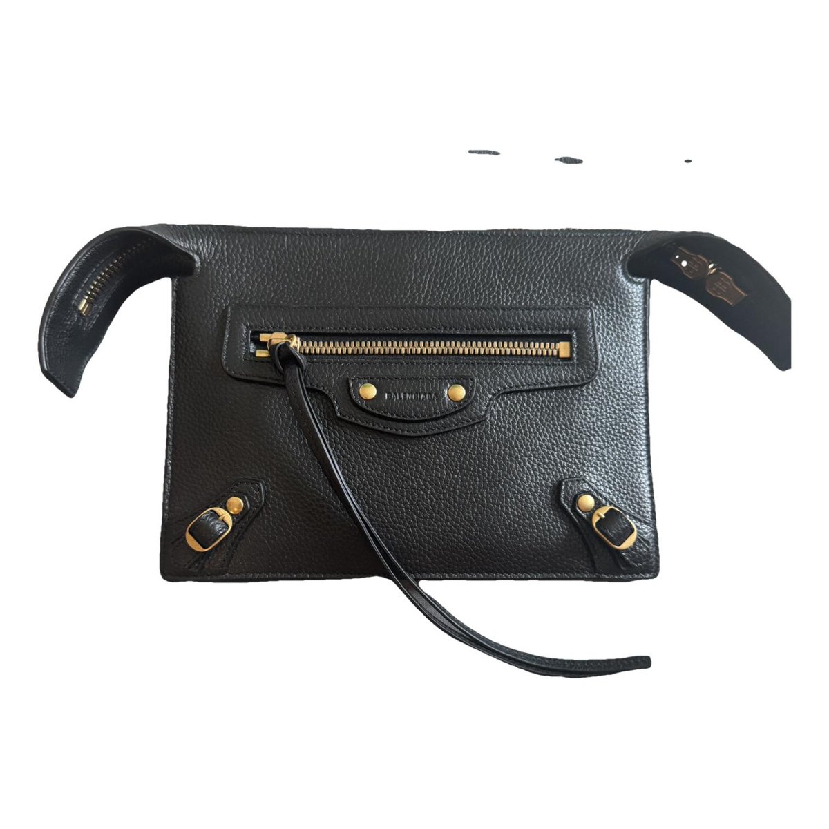Classic Metalic leather clutch bag