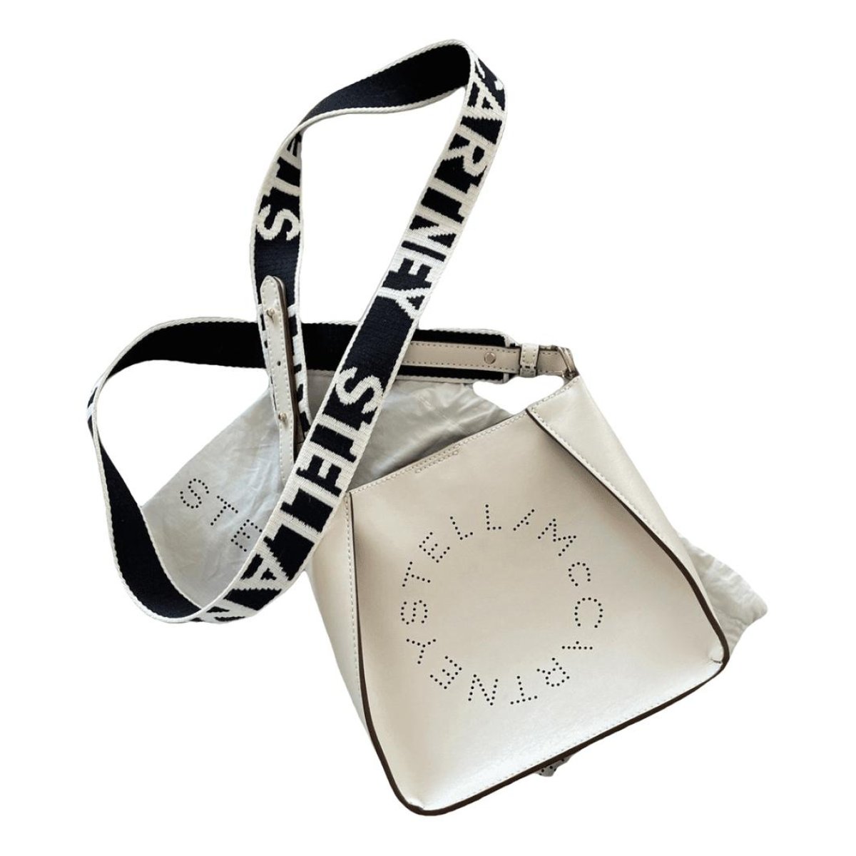 Logo leather handbag