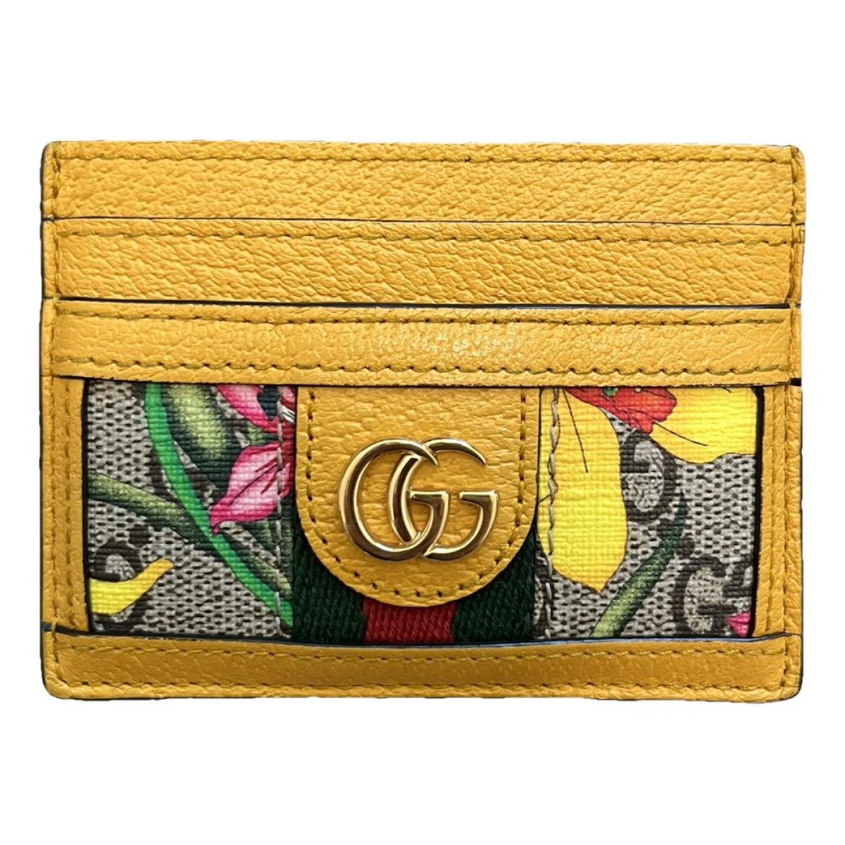Ophidia leather card wallet