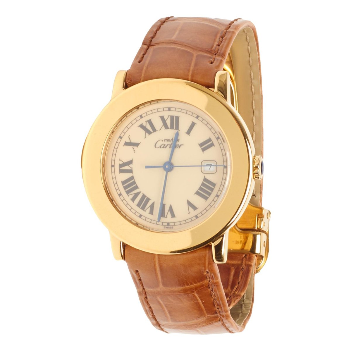 Ronde Solo silver gilt watch