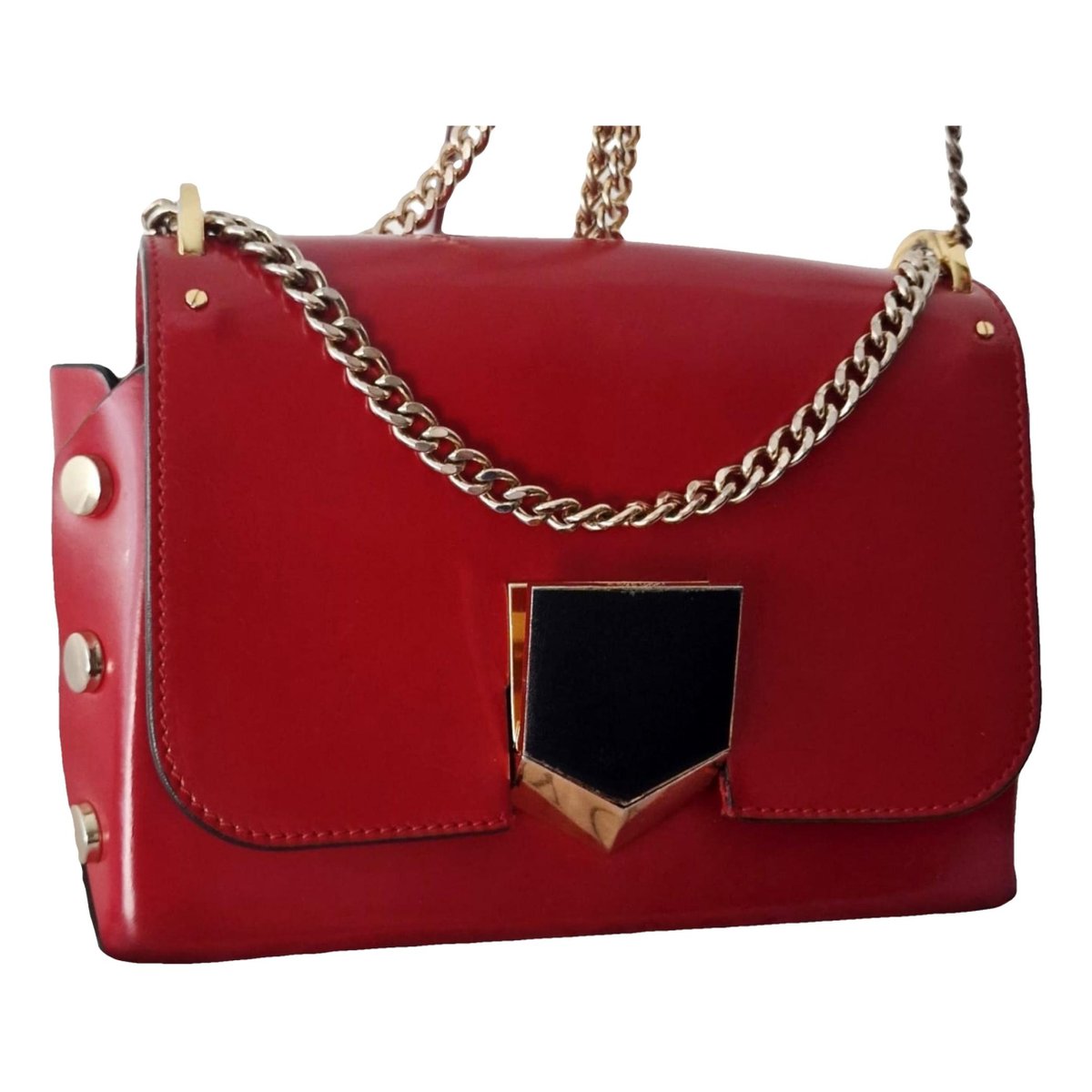 Lockett patent leather crossbody bag