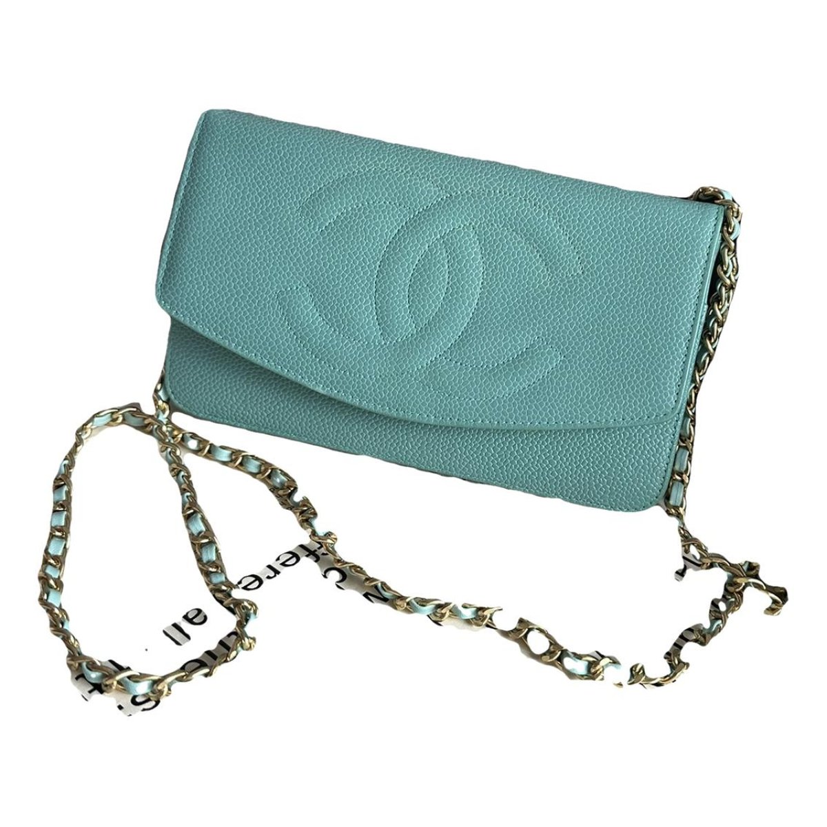 Wallet On Chain leather crossbody bag