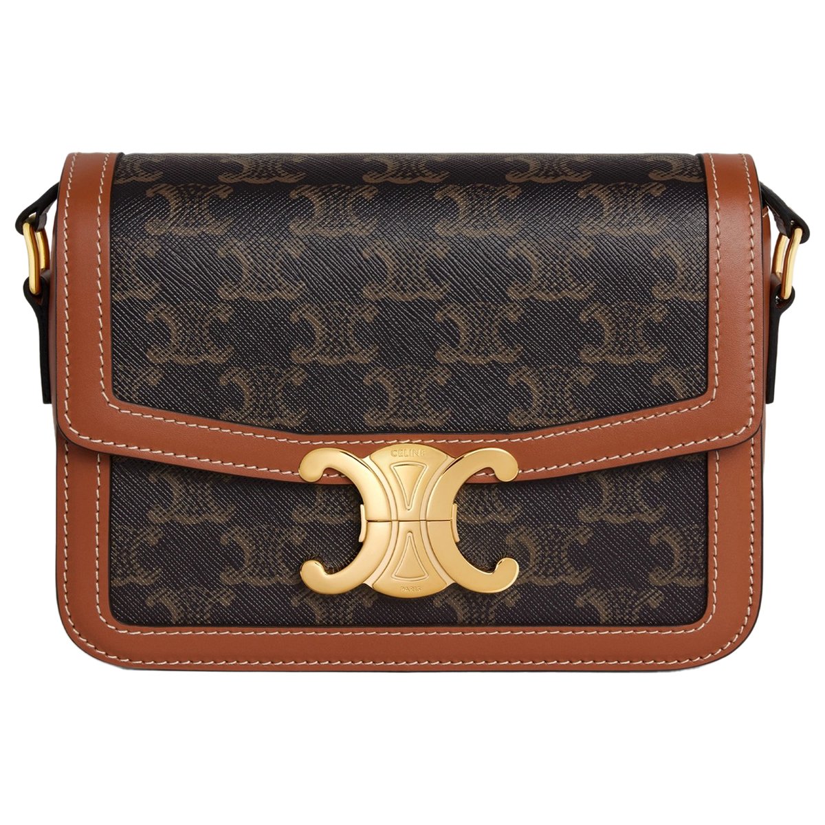 Triomphe leather crossbody bag